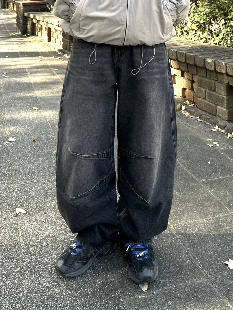 受注制【youll】pin tuck denim pants (2color)