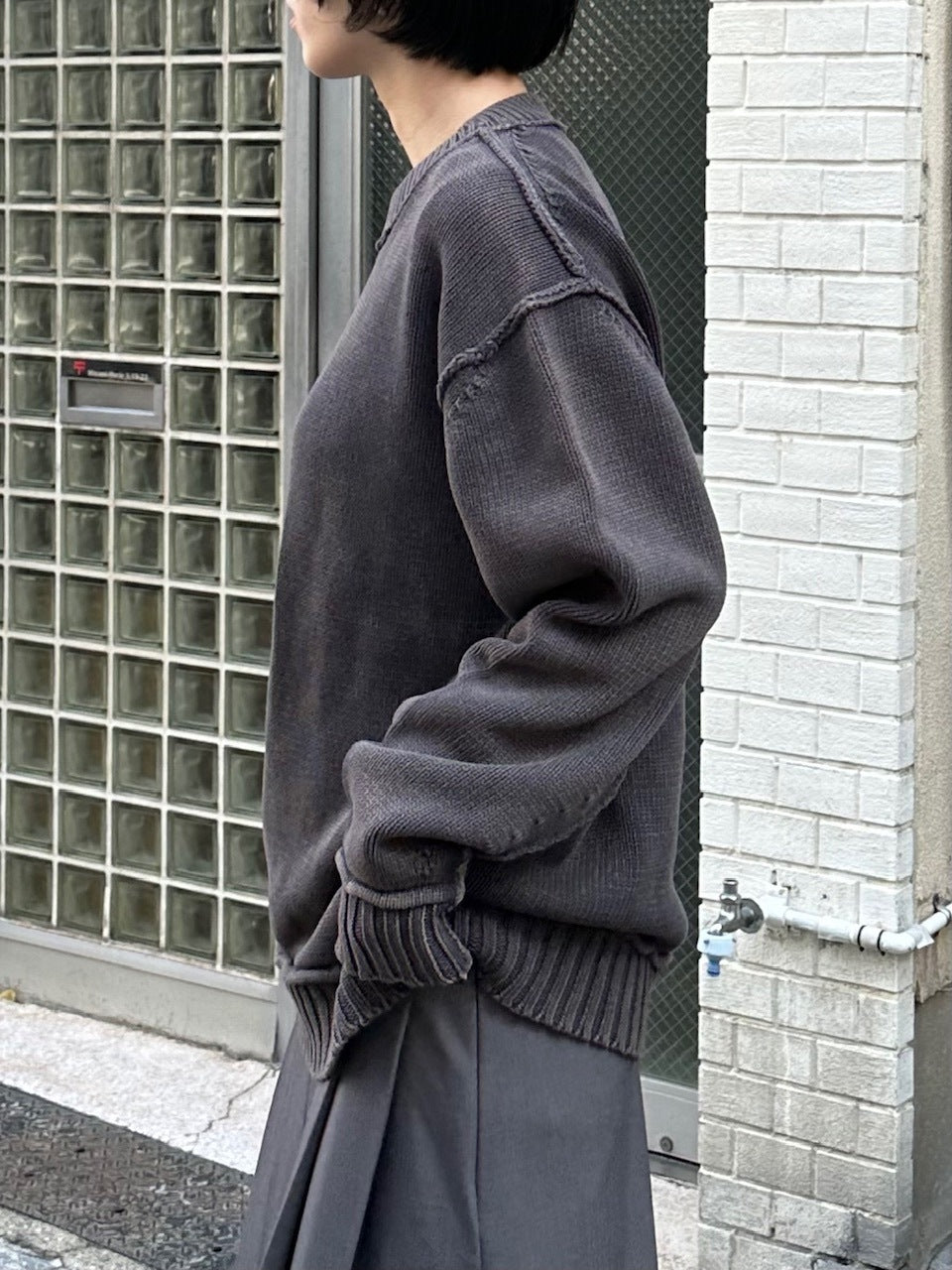 大阪店WEB限定【Chikashitsu +】pigment dyeing knit