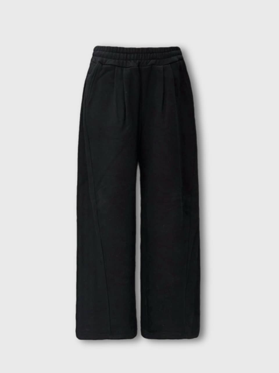 【CS】2tuck sweat pants (black)