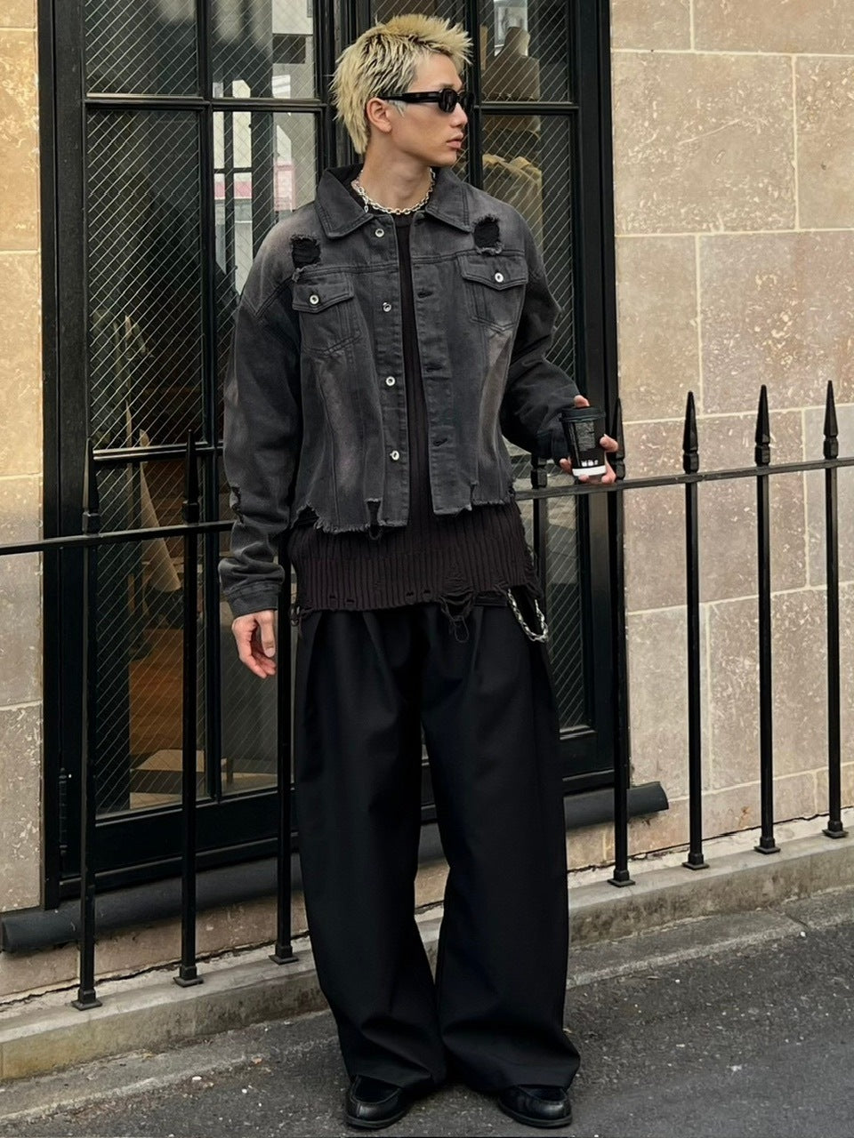 大阪店WEB限定受注制【Chikashitsu +】double tuck balloon slacks (2color)