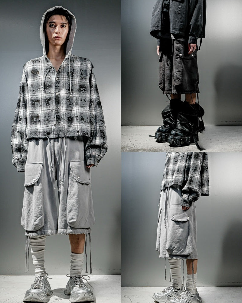 【DIG YOUR OWN GRAVE】FULL ZIP SHORTS