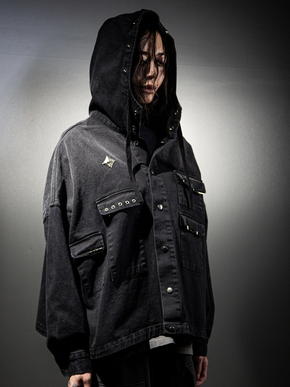 【DIG YOUR OWN GRAVE】PAILOT DENIM HOODIE CUSTOM
