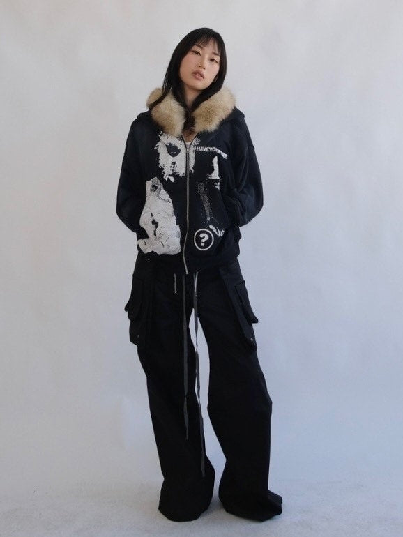 【haveyoudiedbefore?】Mycelium V3 Fur Hoodie