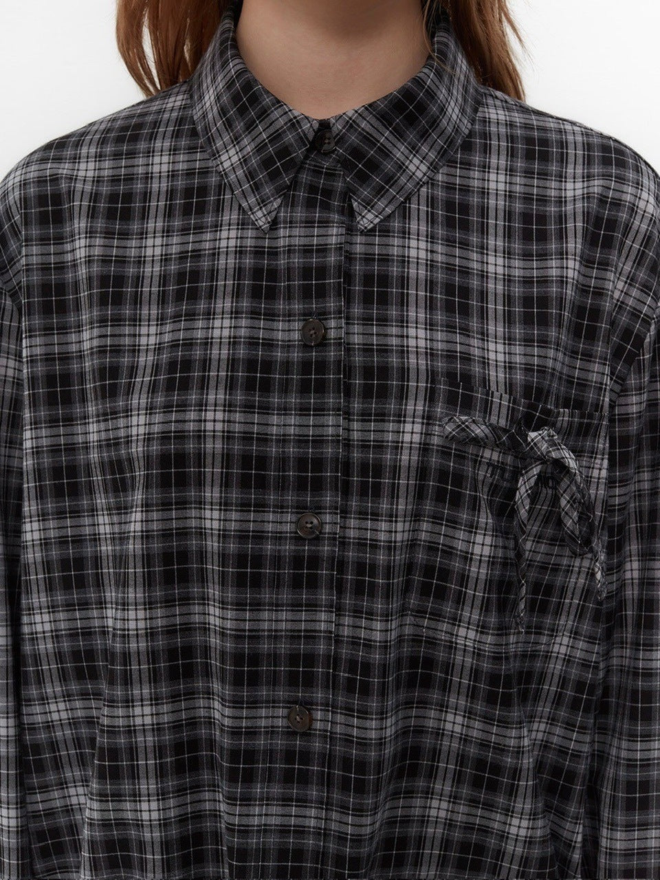 【TUOMIO】STRAPPY CHECK SHIRT