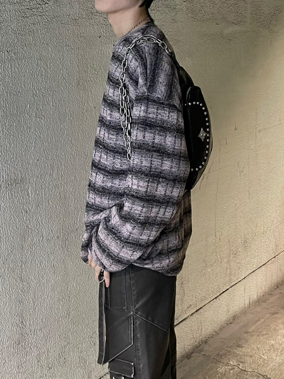 【Chikashitsu +】gradation border knit (5color) / 【チカシツプラス】グラデーションボーダー長袖ニット