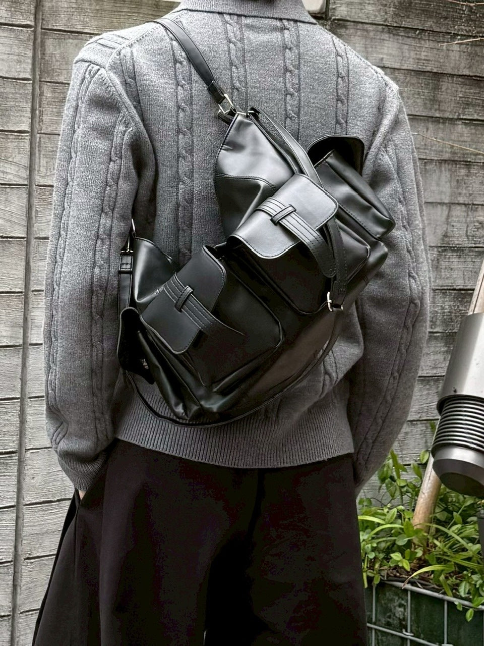 【Chikashitsu +】4pocket leather bag