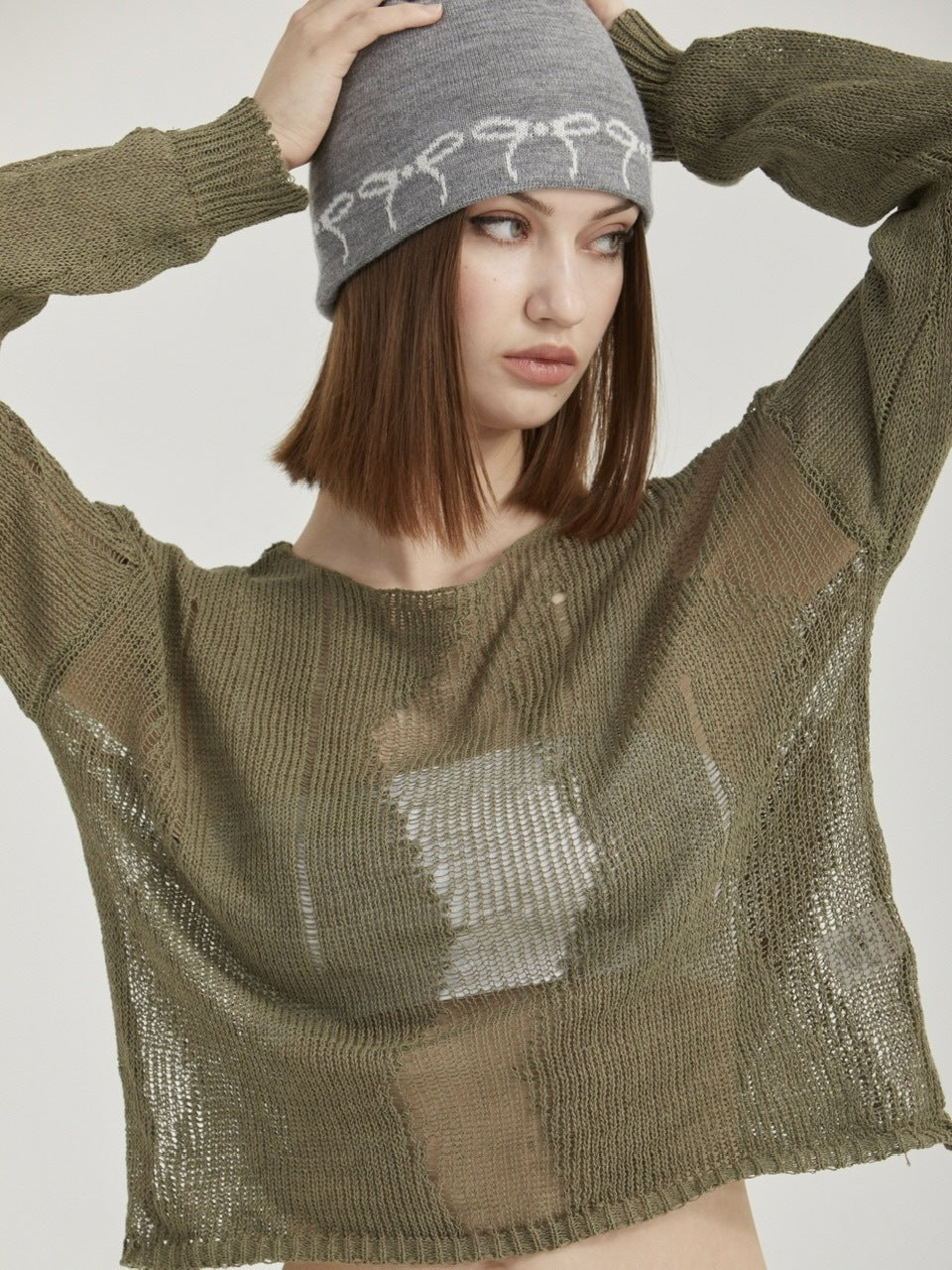 【GATELESS】RIBBON BEANIE