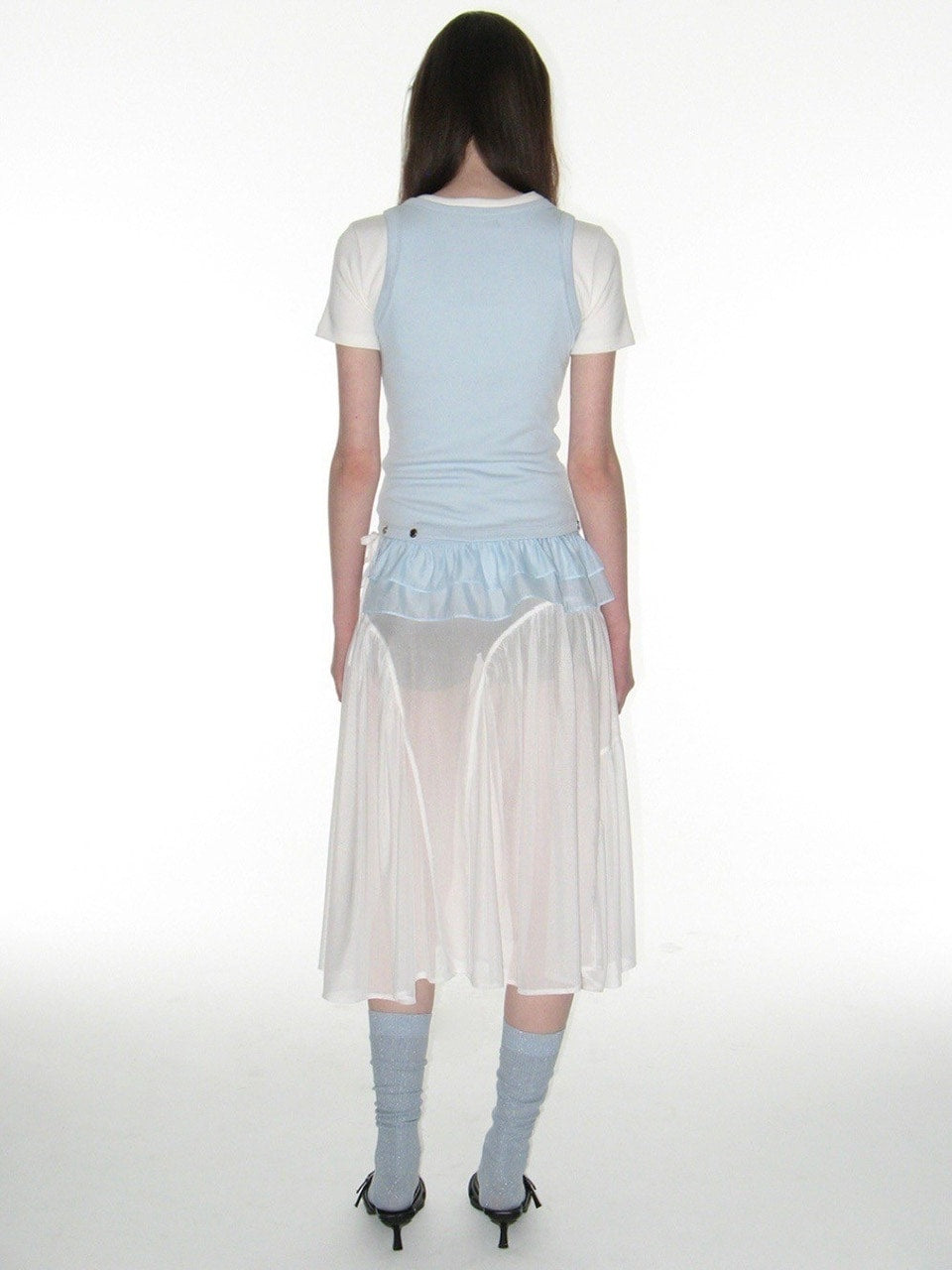 【CRANK】FRILL SNAP SLEEVELESS