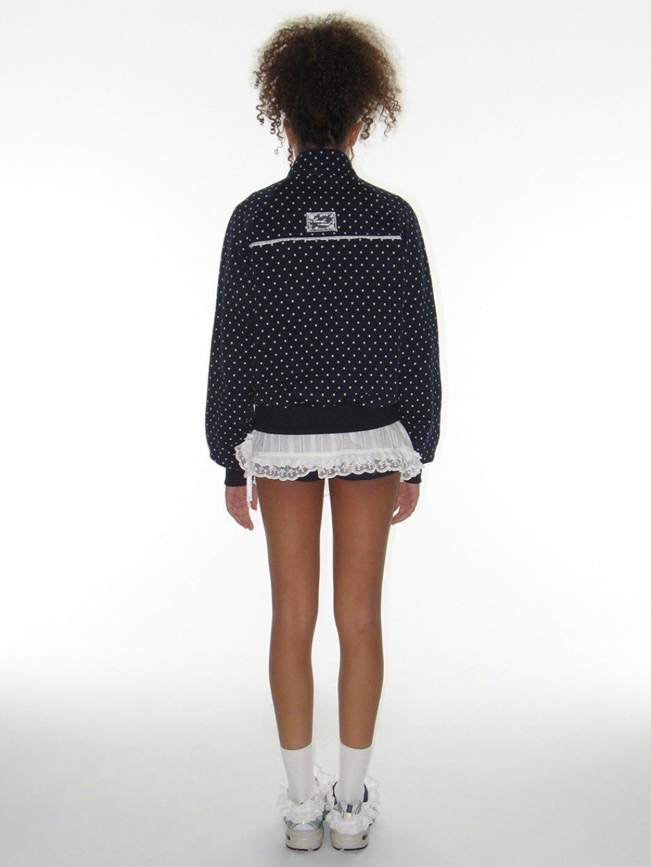 CRANK】ROSE DOT TRACK JACKET / 【クランク】ローズドットダブル