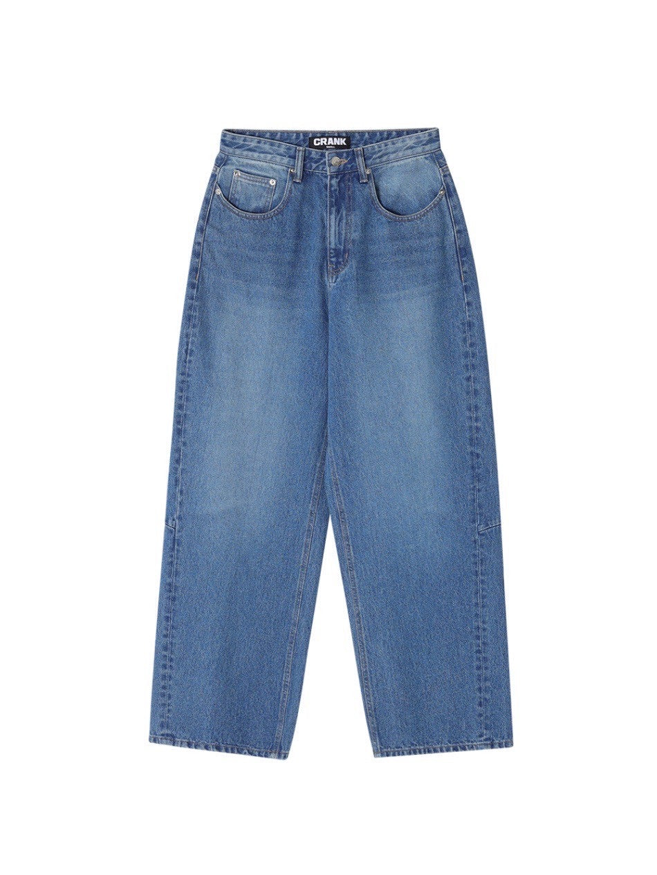 【CRANK】STUD WIDE JEANS