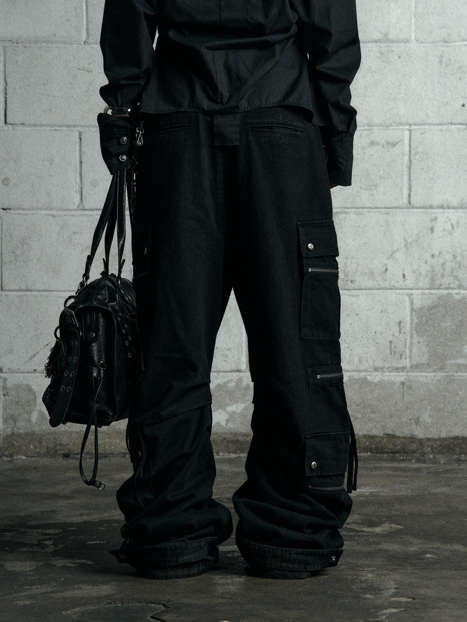 【Rosen Kreuz】CURVE FIT LONG CARGO PANTS