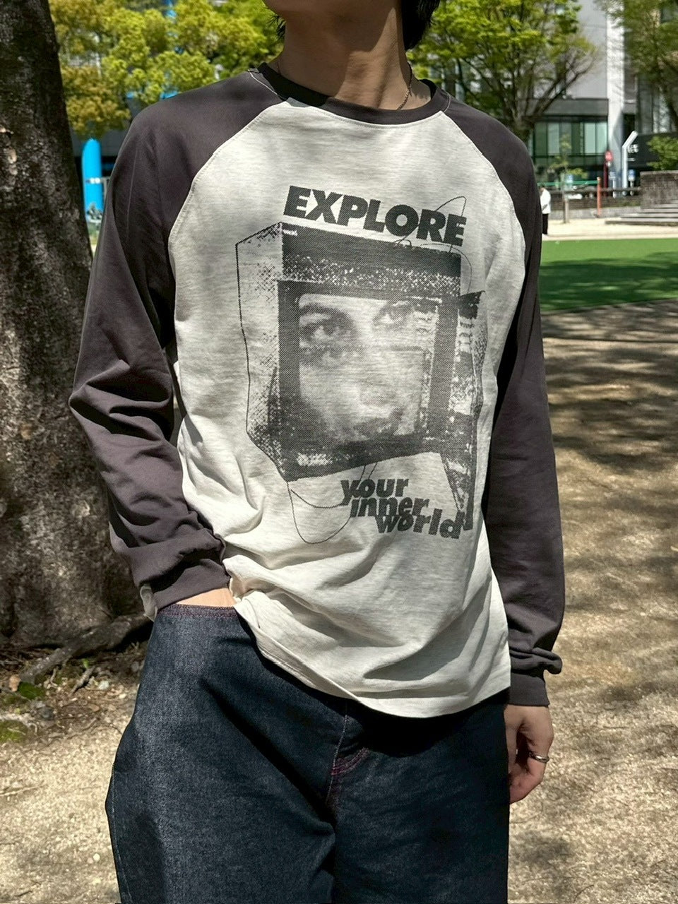 受注制【youll】explore raglan long sleeve tee