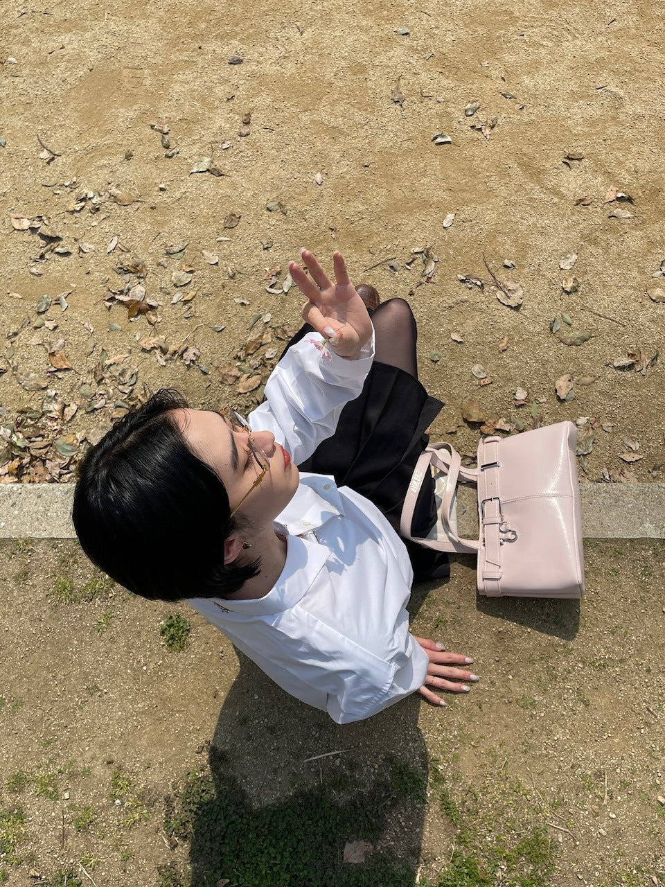 受注制【oaks】leather belt shoulder bag (3color)