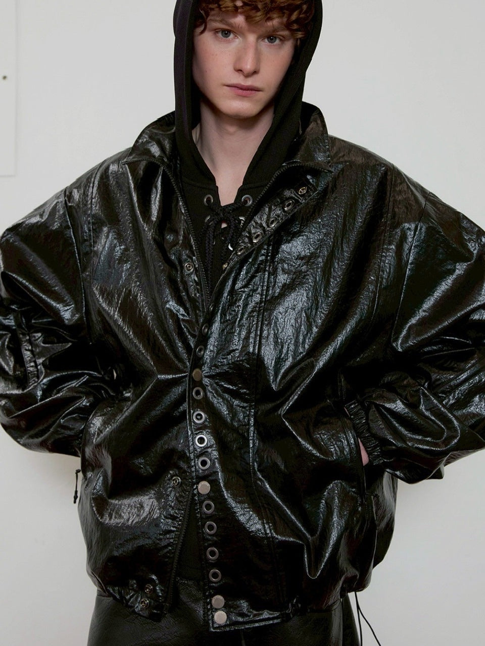 【ESC STUDIO】eyelet wind breaker jacket