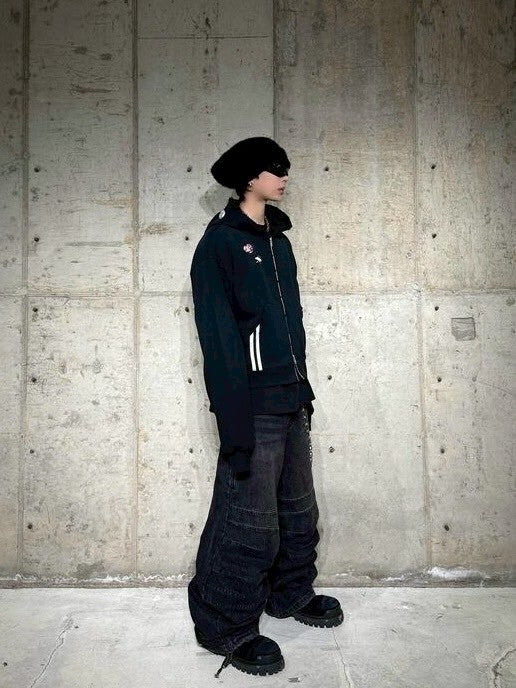 【roaringrad】WASHED DENIM CARPENTER PANTS