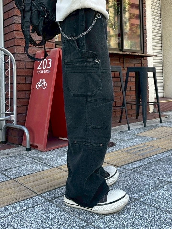 大阪店WEB限定受注制【Chikashitsu +】straight fit carpenter denim pants