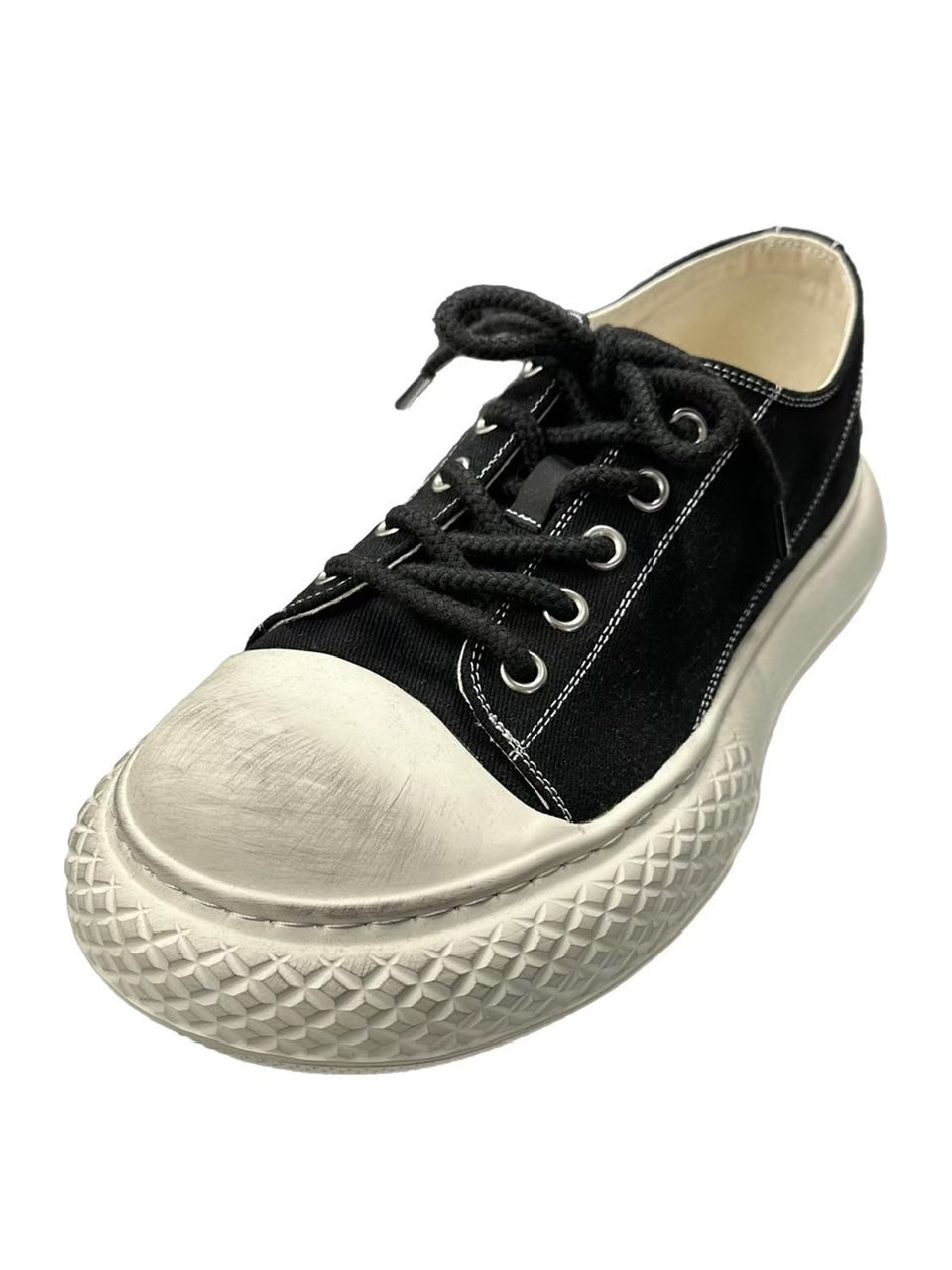 受注制【Chikashitsu +】volume toe canvas sneaker (2color)
