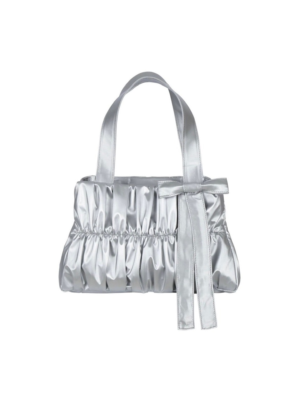 【ODDONEOUT】[ODDONEOUTXthesallyslaw] SHIRRING BAG / 【オッドワンアウト】シャーリングリボンハンドバッグ