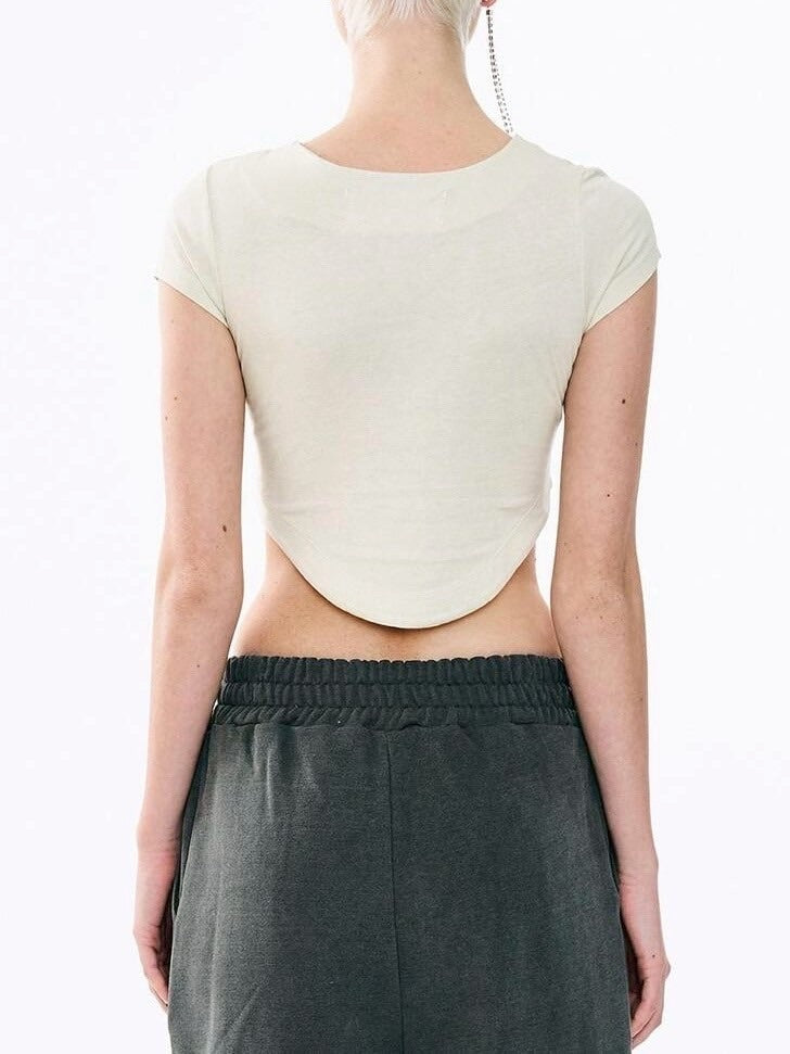 【ODDONEOUT】Washing pigment Vneck top / 【オッドワンアウト】ウォッシングピグメントVネック半袖Tシャツ