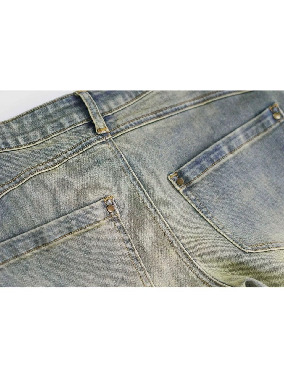 【Cest Nous】Fading throughout Denim jeans / 【セヌー】ウォッシングフレアデニムパンツ