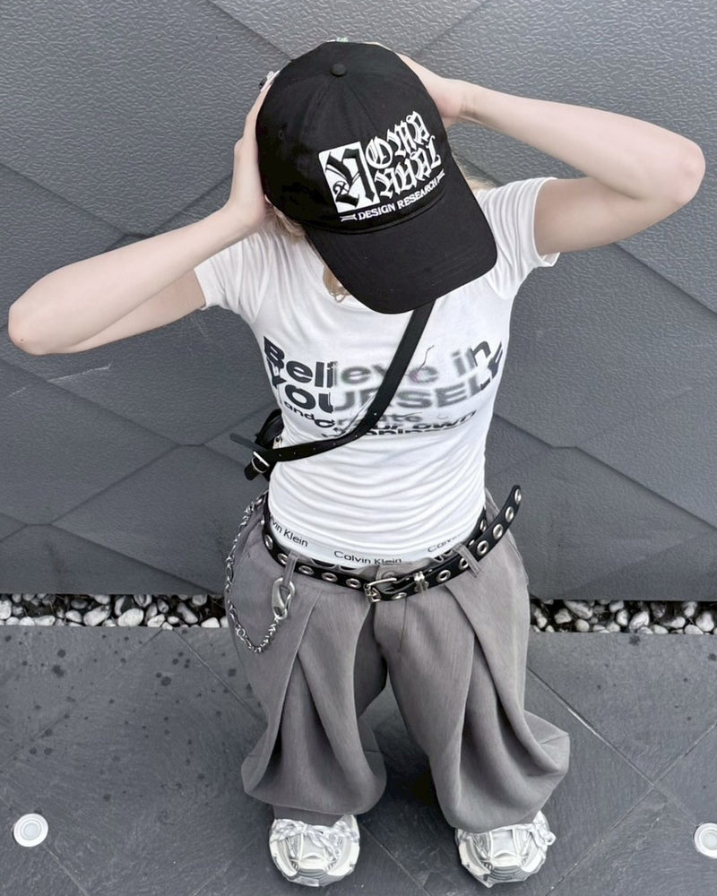 受注制【nmtc +】design crop tee (3color) / 【エヌエムティーシープラス】デザインクロップ半袖Tシャツ