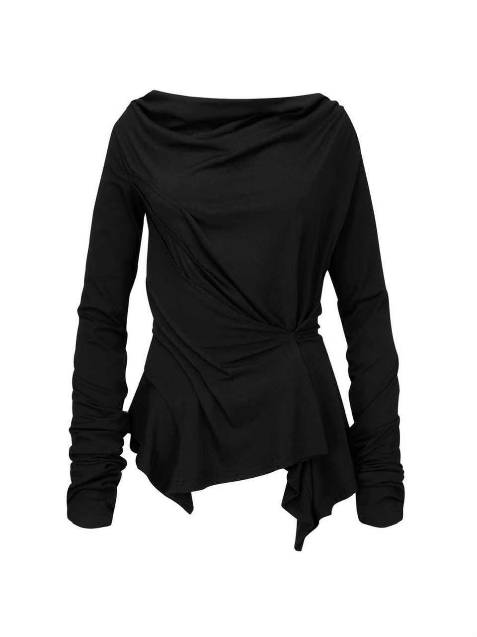 【NACHE】INCLINE DRAPING LONG SLEEVE