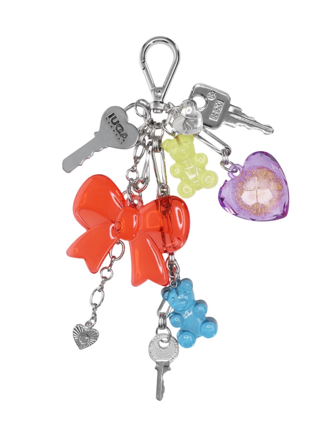 【IUGAMAKARAS】Colorful Ribbon Keyring