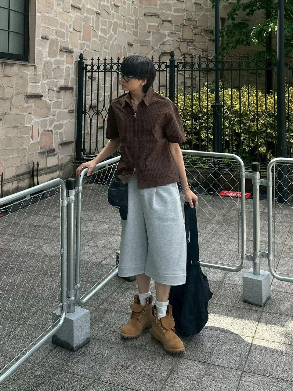 受注制【youll】cropped check shirt jacket (3color)