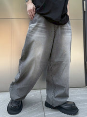 受注制【nmtc +】stripe wash wide denim pants (2color) / 【エヌエムティーシープラス】ストライプボーダーウォッシュワイドデニムパンツ