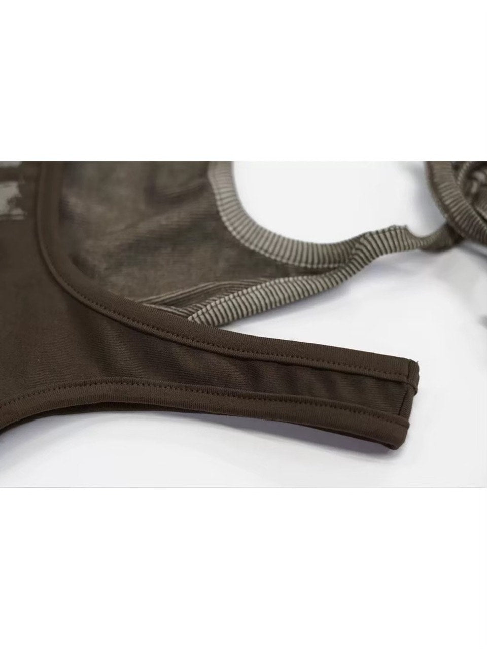 【Cest Nous】Brown Two-Piece Camisole