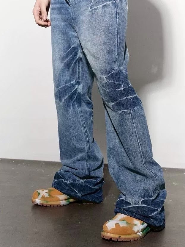 【DND4DES】MUSTACHE WASHED FLARED JEANS