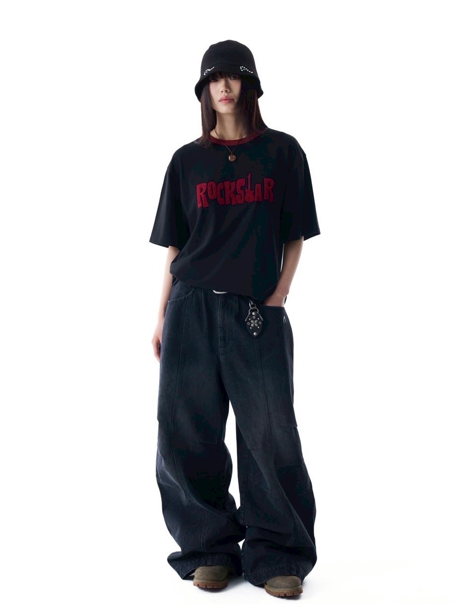 【AAKAM】ROCKSTAR Boucle Half Top