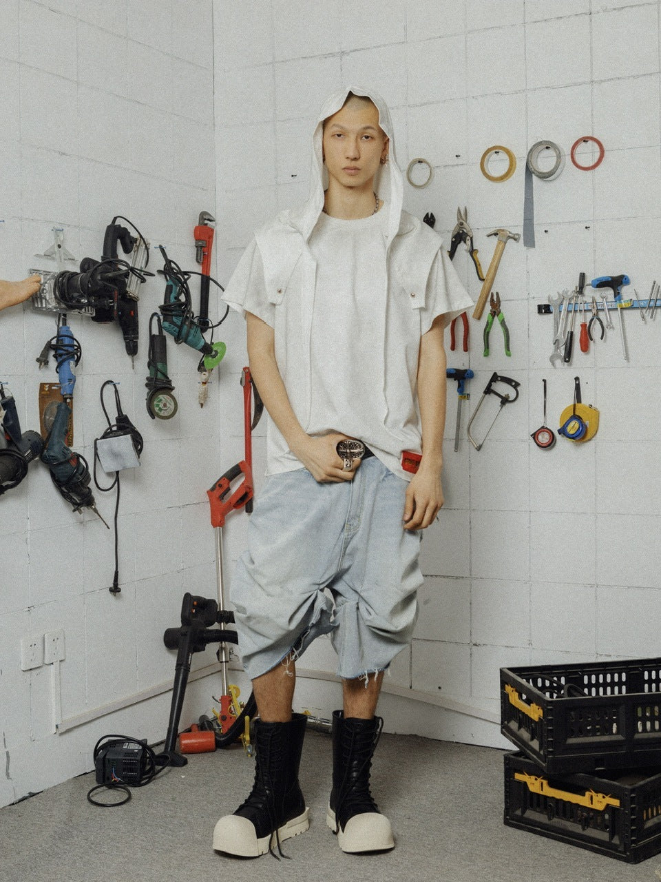 【F.V.V.O】R/F 1.0 IRONCLAD BEETLEPU BOOTS - MID TOP / 【フリーワールドオーダー(エフヴィーヴィーオー)】スニーカーライクミドルブーツ