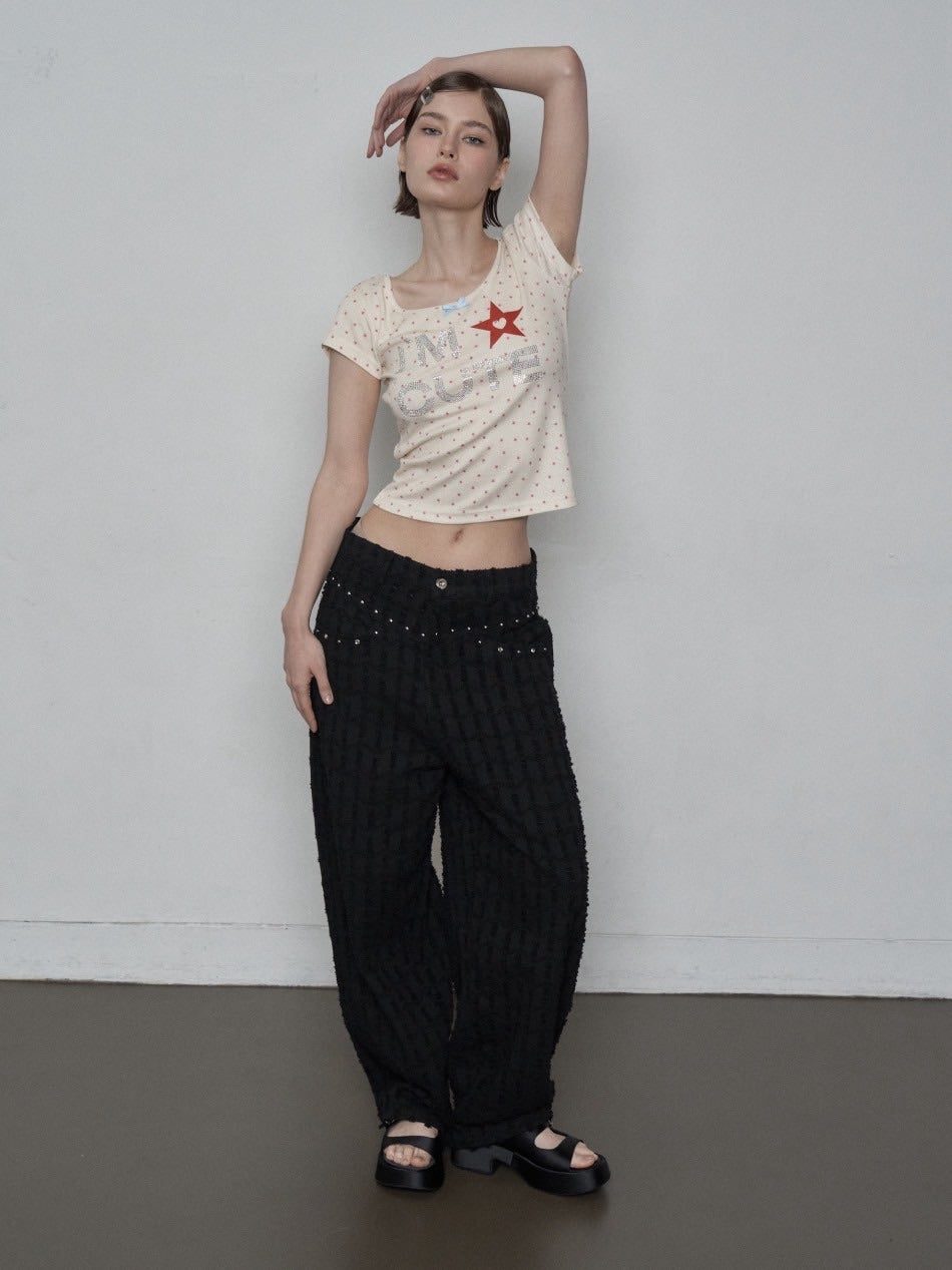 【SETUP‐EXE】I'M CUTE TOP / 【セットアップエグゼ】アイムキュート半袖Tシャツ