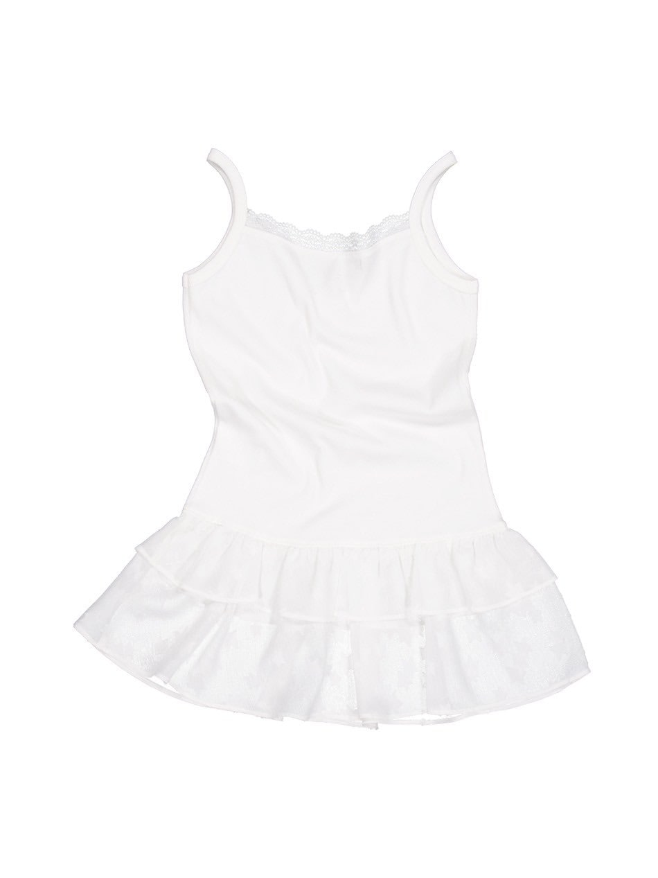 SETUP‐EXE】CHIFFON FRILL SLEEVELESS / 【セットアップエグゼ