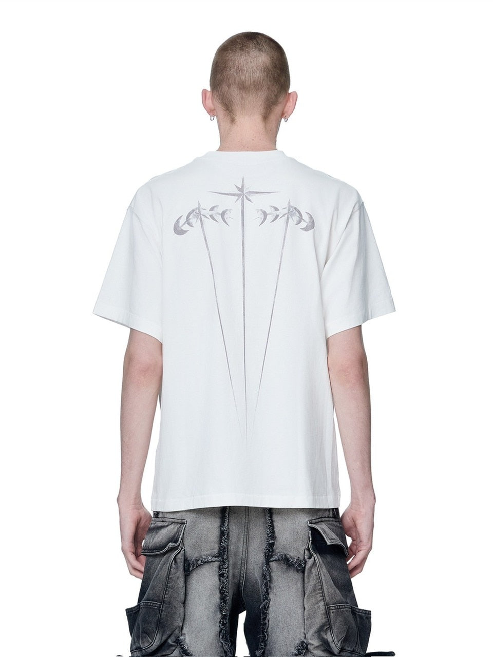 【The Boy Has No Patience】LUMINOUS DAWN PEARL ARMOR TEE / 【ザボーイハズノーペーシェンス】パールアーマーデザイン半袖Tシャツ