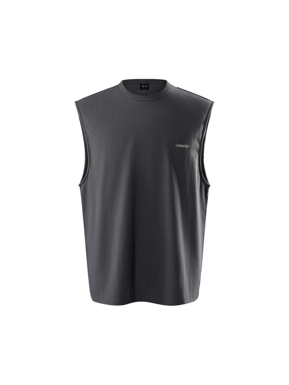 【The Boy Has No Patience】LUMINOUS DAWN ASTRAL METAL LOGO SHADOWBAT VEST / 【ザボーイハズノーペーシェンス】メタルロゴバックプリントロゴタンクトップ