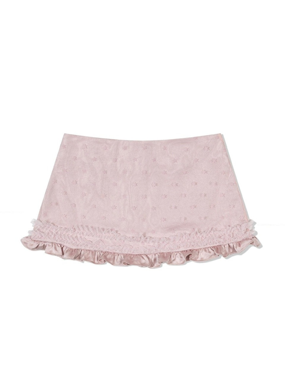 【Uglyshadow】 MESH STAR RUFFLE MINI SKIRT / 【アグリーシャドウ】メッシュスターラッフルミニスカート