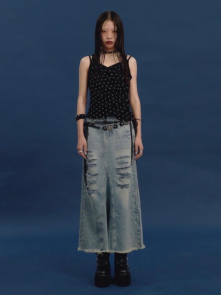 【NOT KNOWING】Eyelet Lace Up CAMI Hoodie / 【ノットノーイング】アイレットレースアップキャミパーカー