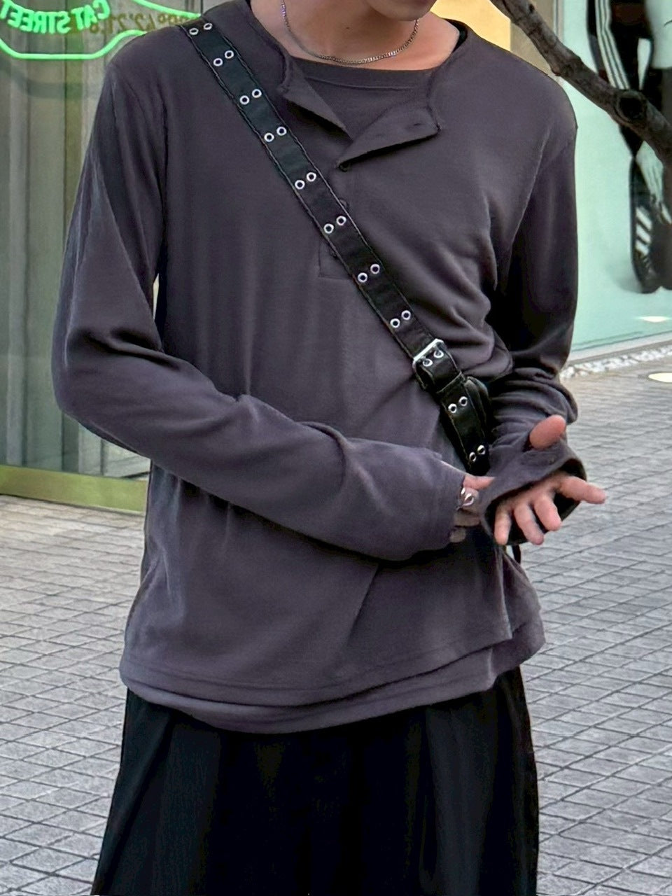 大阪店WEB限定受注制【Chikashitsu +】vintage eyelet shoulder bag / 【チカシツプラス】ビンテージアイレットショルダーバッグ