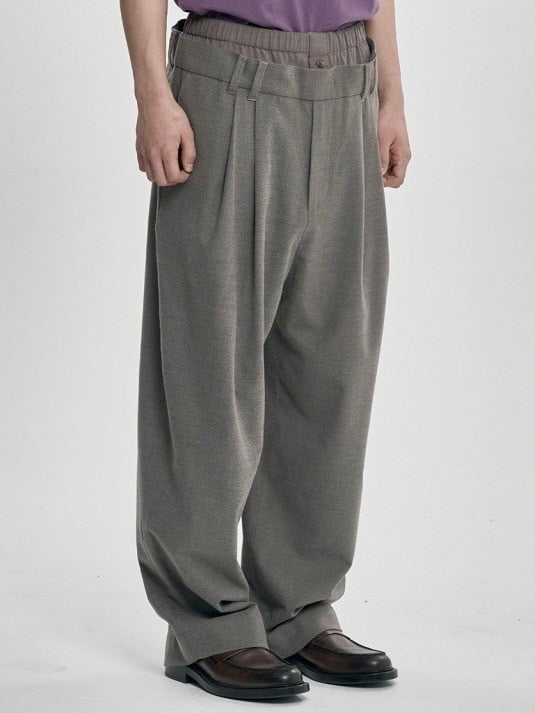 【AJOBYAJO】Double Layered Pants / 【アジョバイアジョ】ダブルレイヤードスラックスパンツ