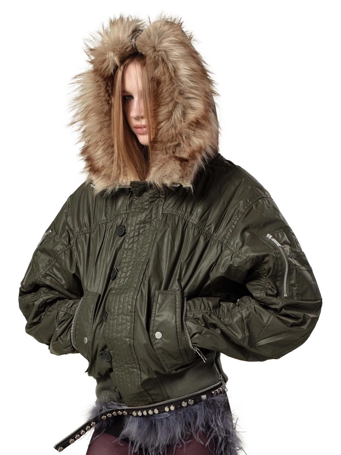 【RACER WORLDWIDE】Aviator Bomber 2 / 【レーサーワールドワイド】ジップポケットファージャケット