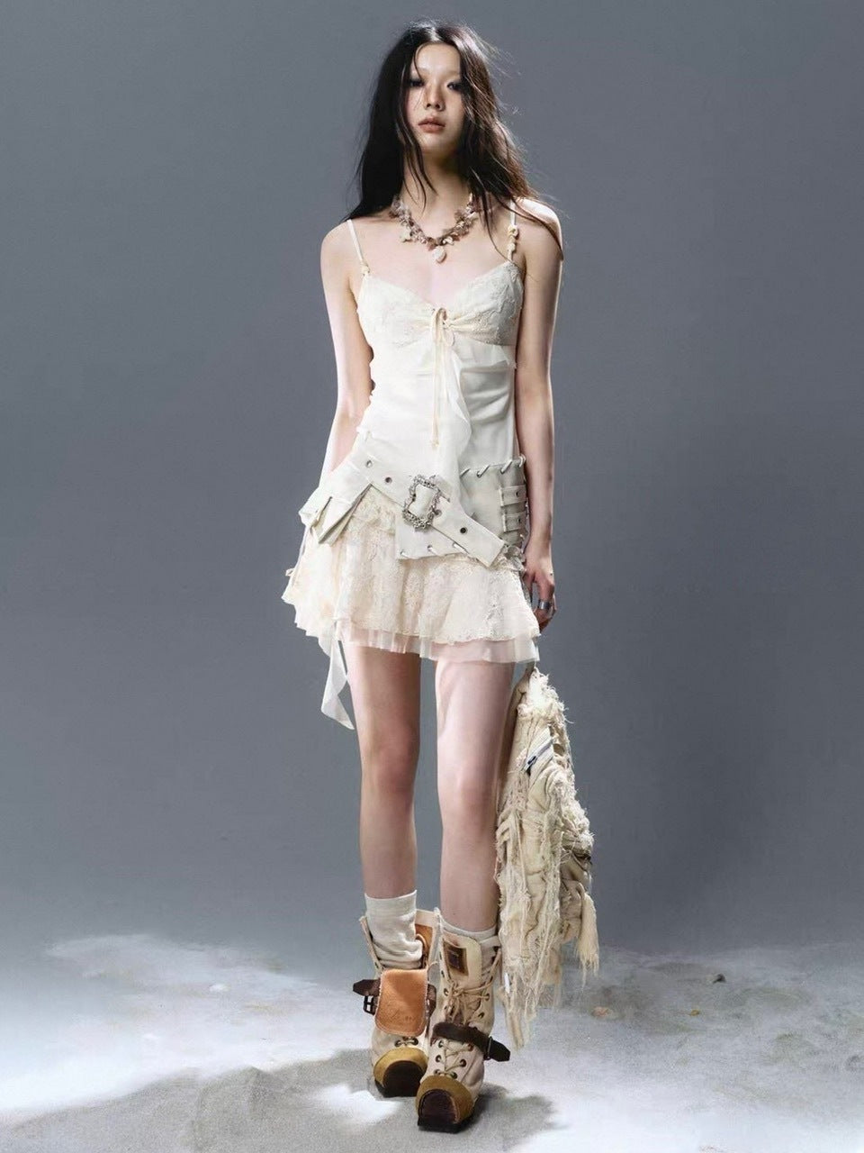 【Cest Nous】Leather Corset Belt / 【セヌー】コルセットベルト