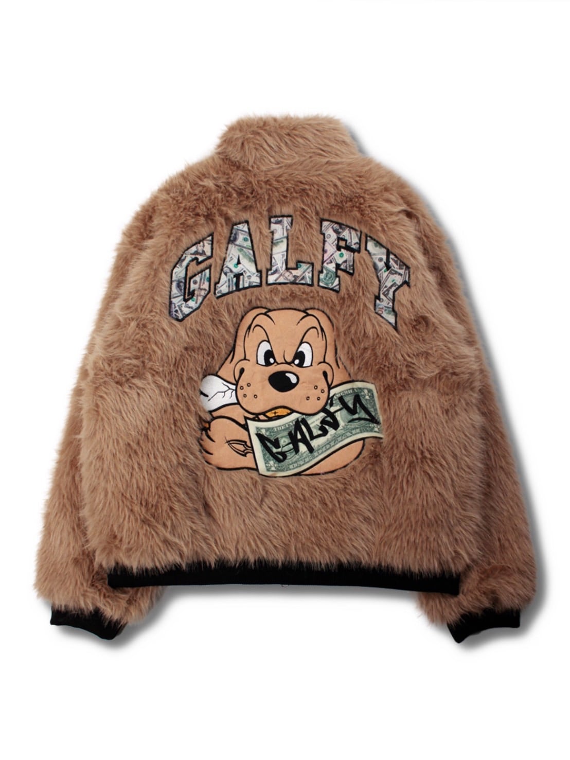 【GALFY】お金大好きファーブルゾン / 【ガルフィー】ロゴプリントファーブルゾン