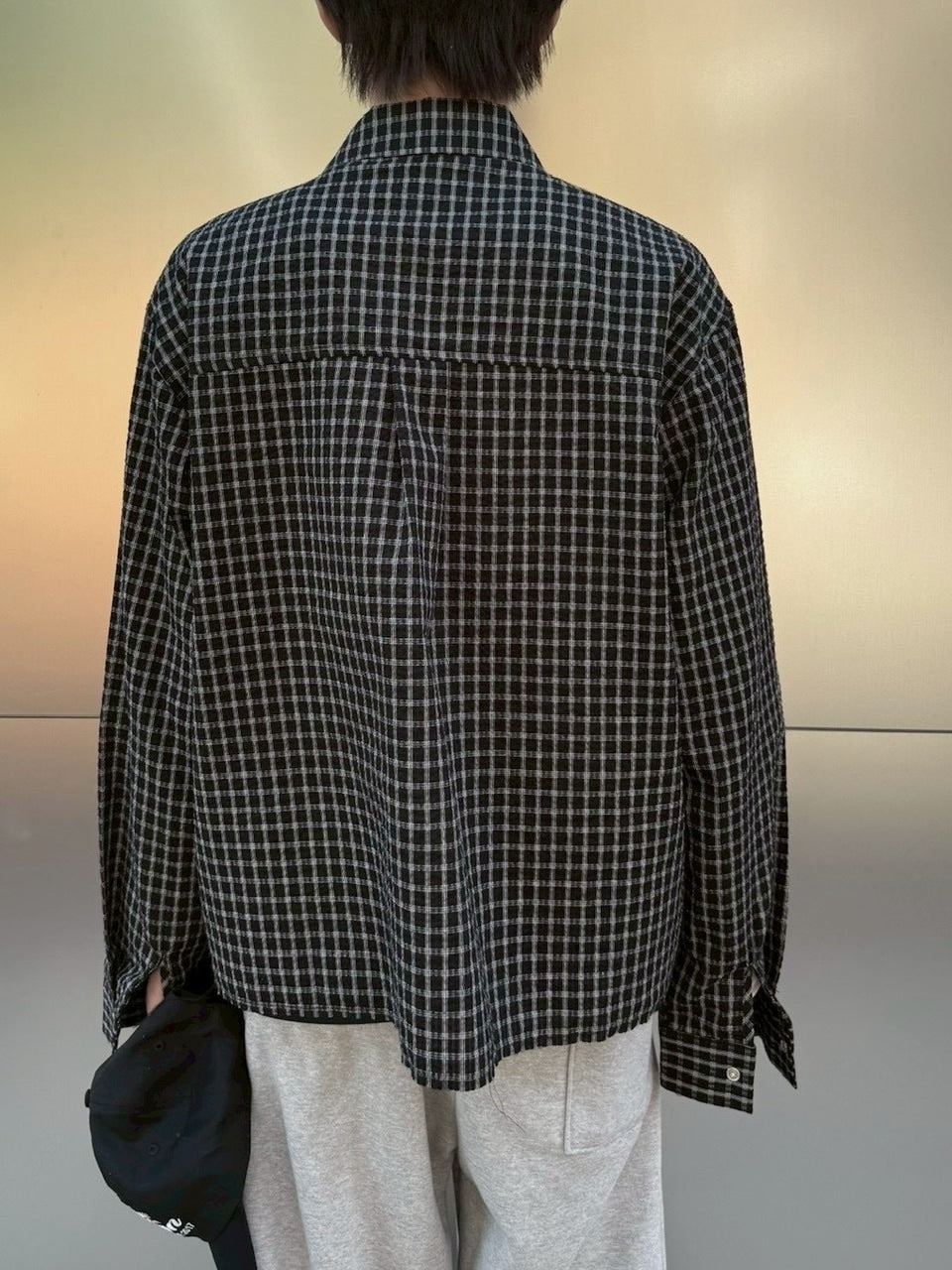 受注制【nmtc +】check crop shirts / 【エムティーシープラス