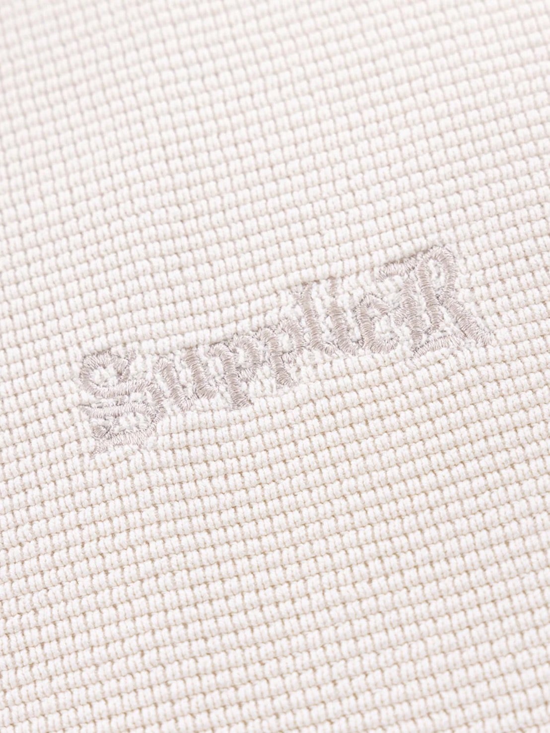 【SUPPLIER】Cross Leather Patch Thermal Zip Hoodie / 【サプライヤー】クロスレザーパッチサーマルジップアップパーカー