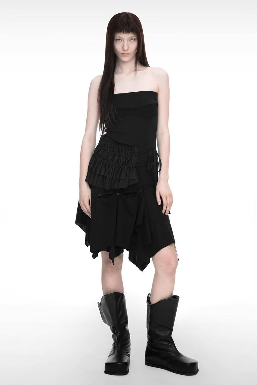 【NACHE】BUSTIER LAYERED DRESS