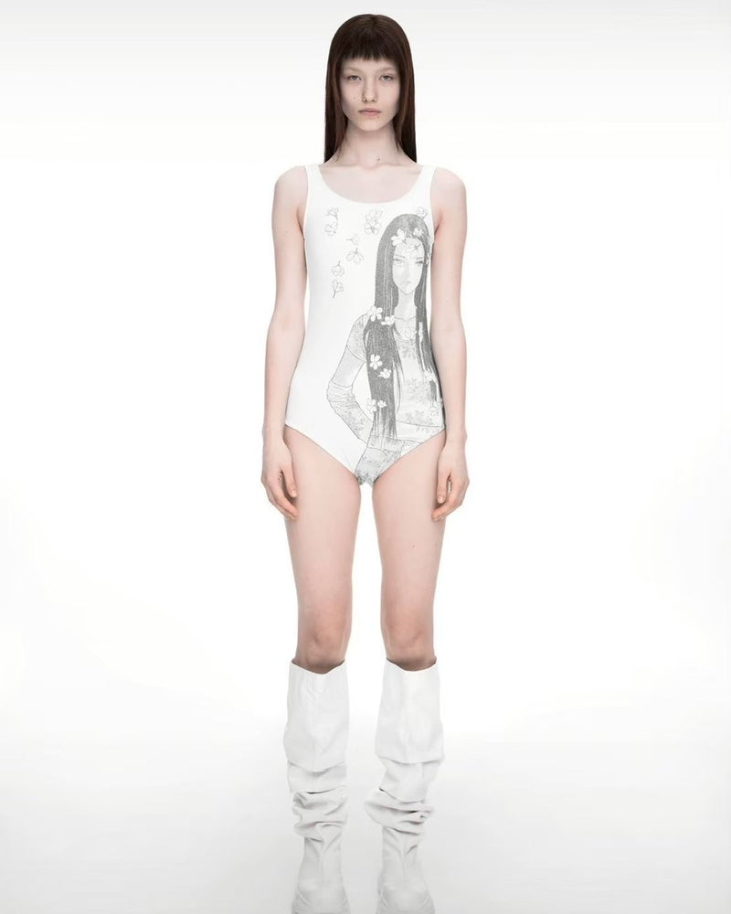 【NACHE】DRAWING SWIM SUIT