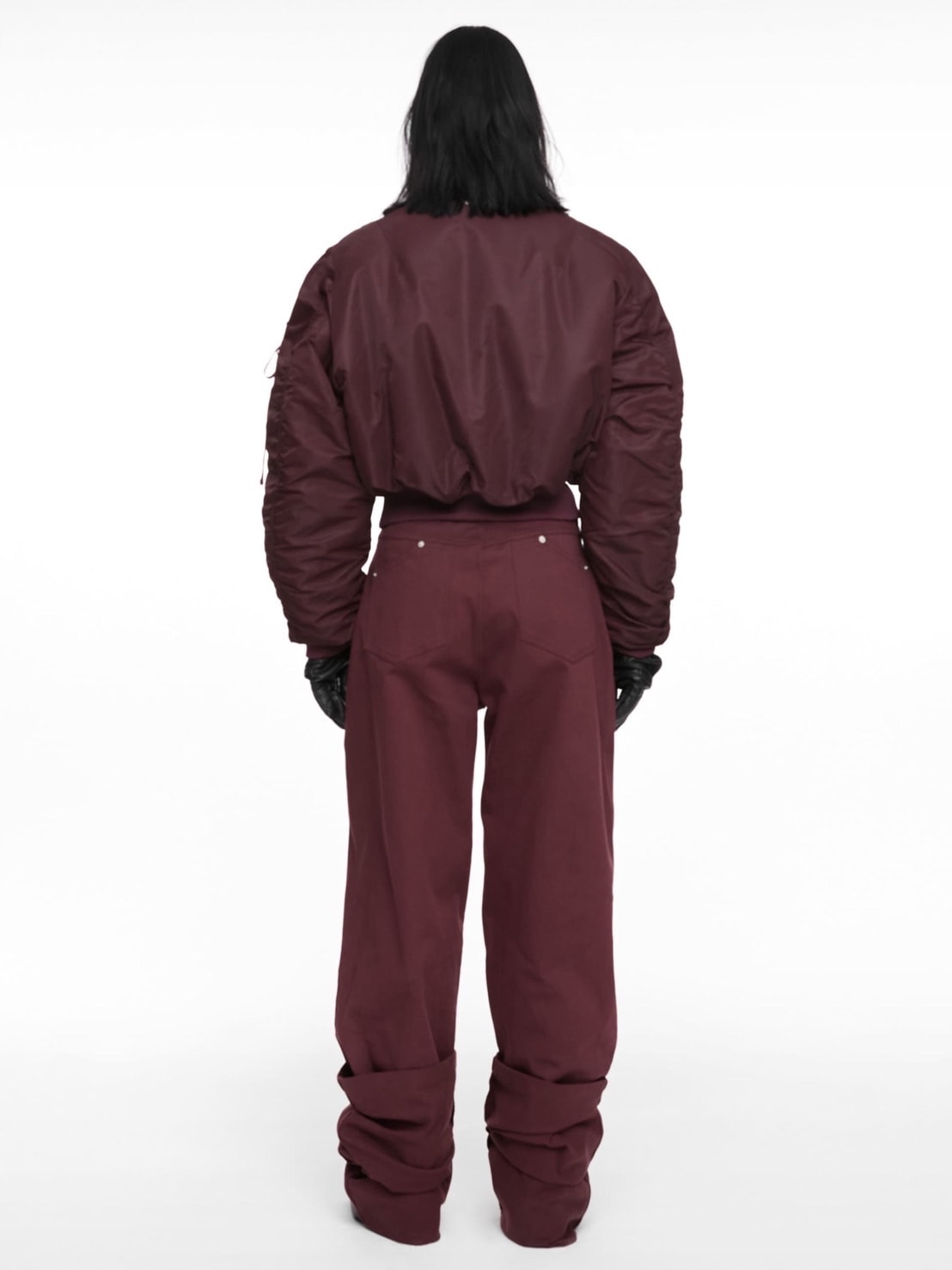 【NACHE】CROPPED BOMBER JACKET (UNISEX)