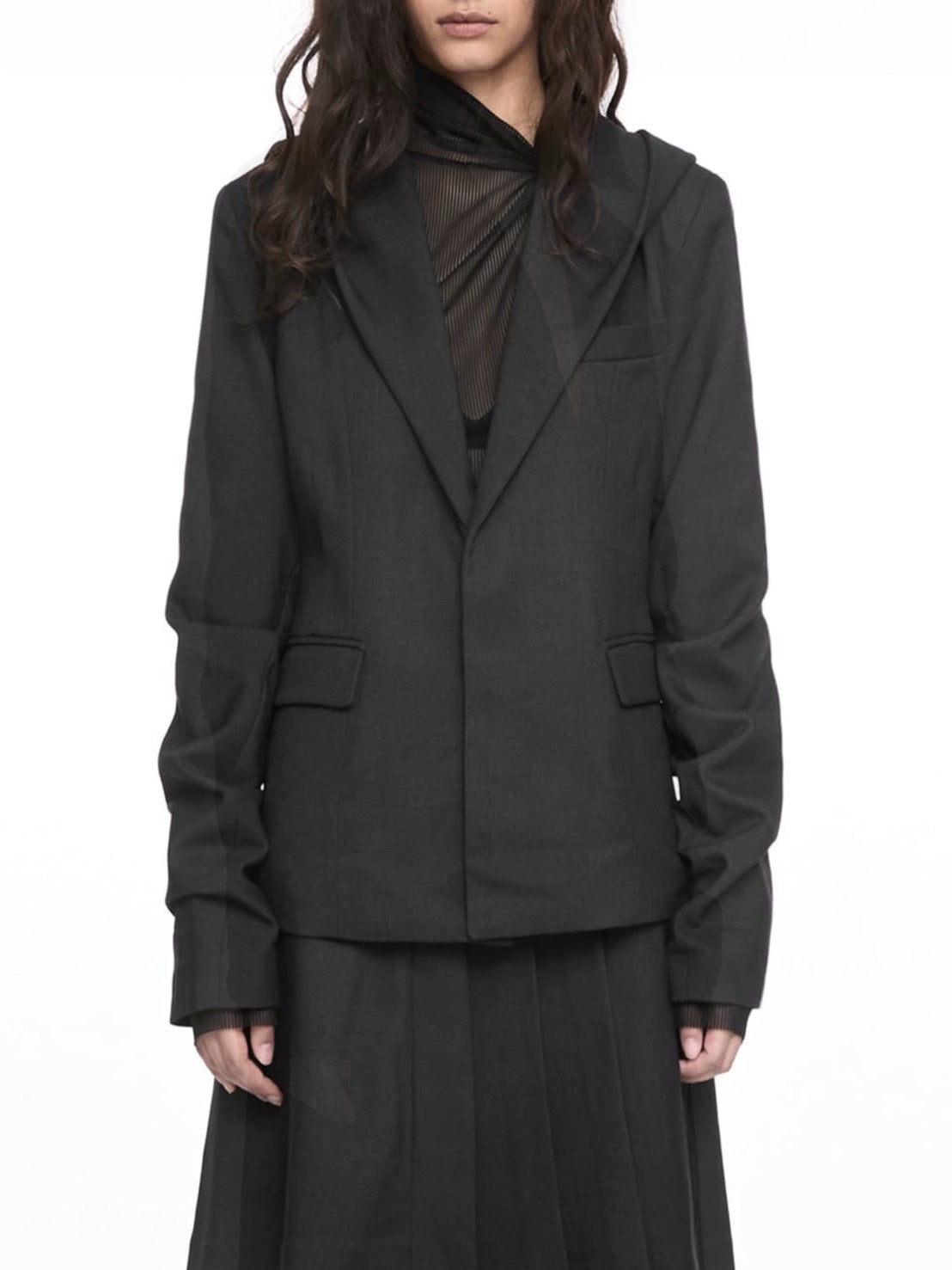 【NACHE】MAGNETIC HOODIE BLAZER